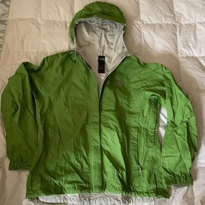 Green North Face Hyvent Rain Jacket